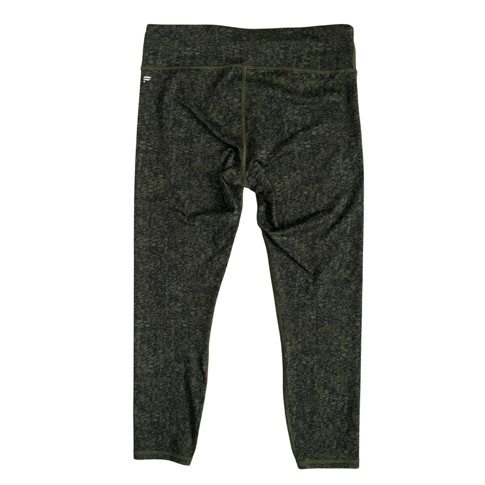 Fabletics Womens Olive Green Space Dye Cropped Leggings CS1829573-2495-17040 M - Picture 4 of 9